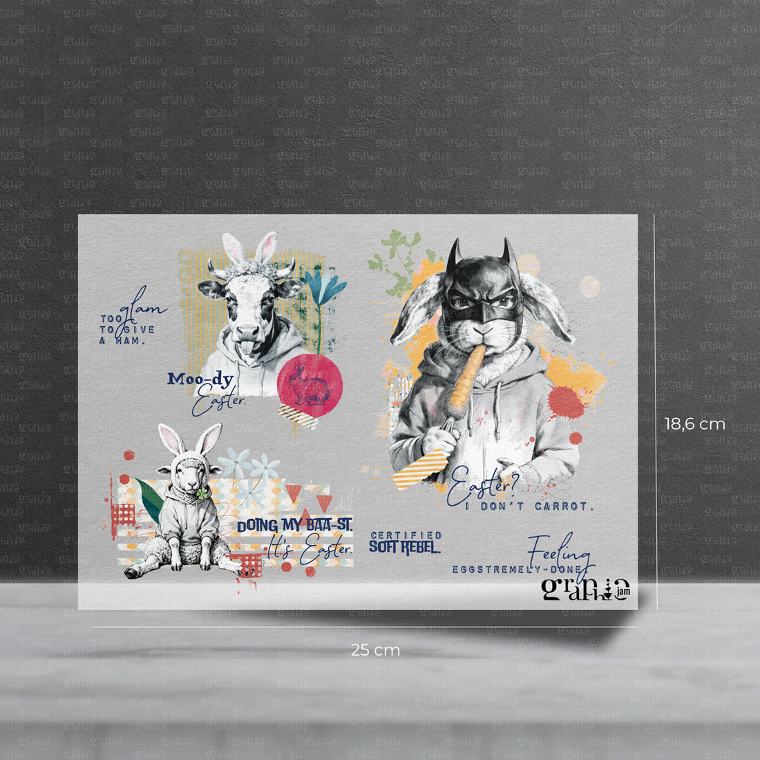 Bügelbild Oster Set "Moody Animals Vol2"