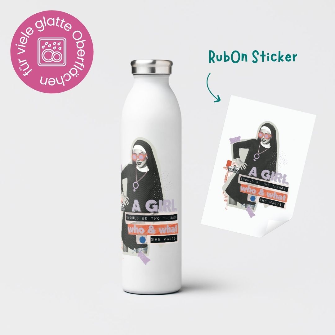 Rub-On Sticker &quot;Girl&quot;