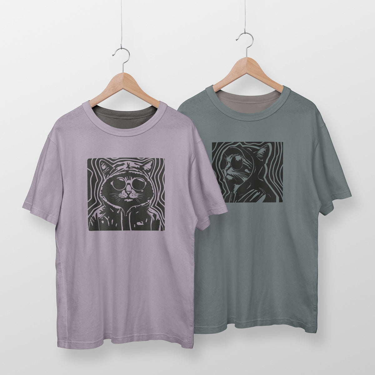 Aura Cats Plotterdatei in SVG und DXF - Graphic Jam 