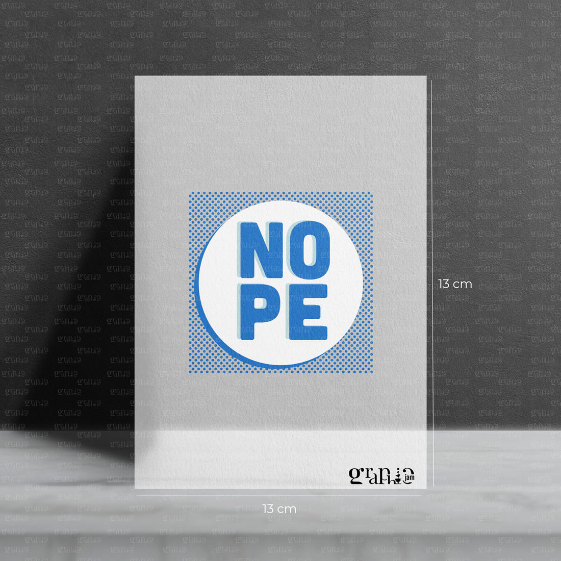 Bügelbild NOPE Blue - Graphic Jam 