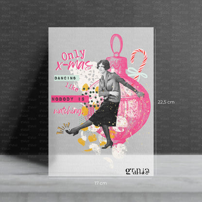 Bügelbild Dancing like nobody watching | X-Mas Special
