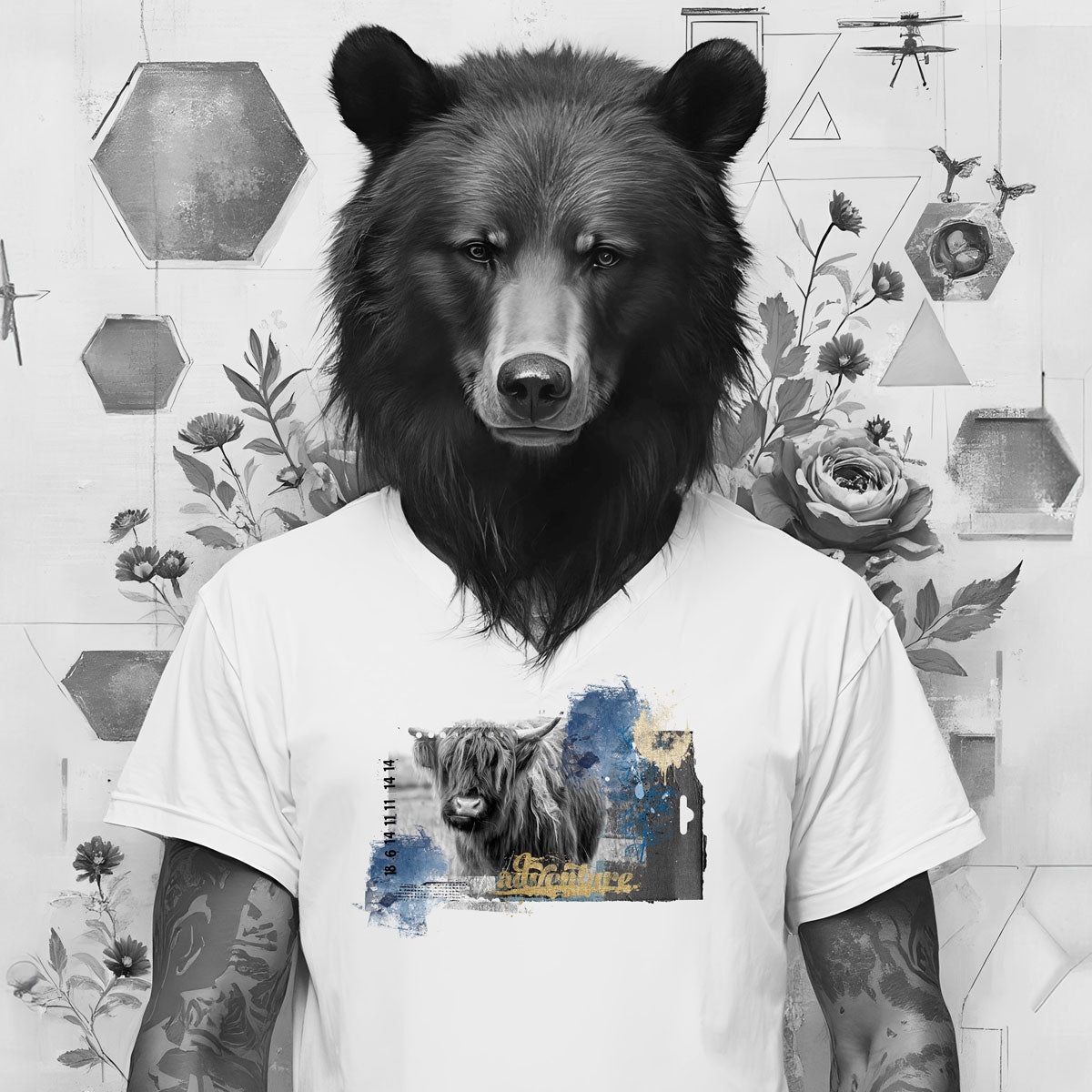 Bügelbild Yak - Adventure