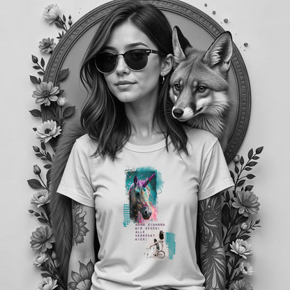 Bügelbild Einhorn - Wir gehen