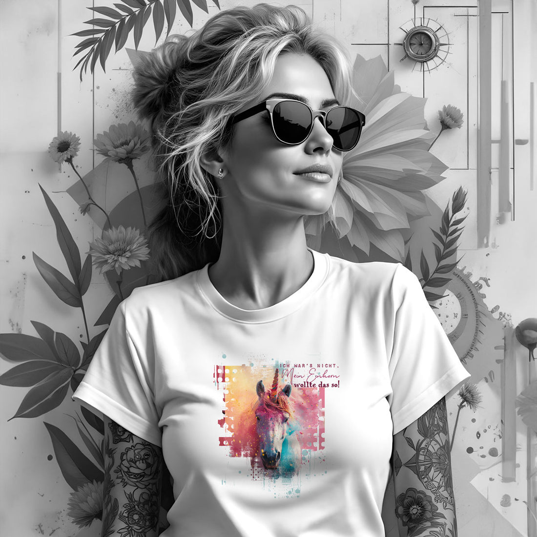 Bügelbild Mein Einhorn wollte das so