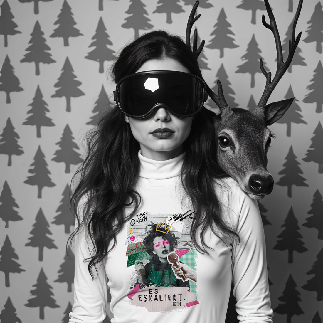 Bügelbild Es eskaliert eh | X-Mas Special