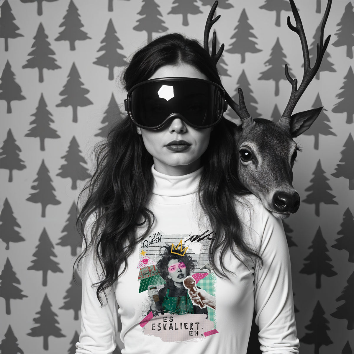 Bügelbild Es eskaliert eh | X-Mas Special