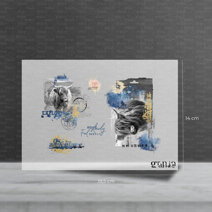 Bügelbild Set - Yak Adventures