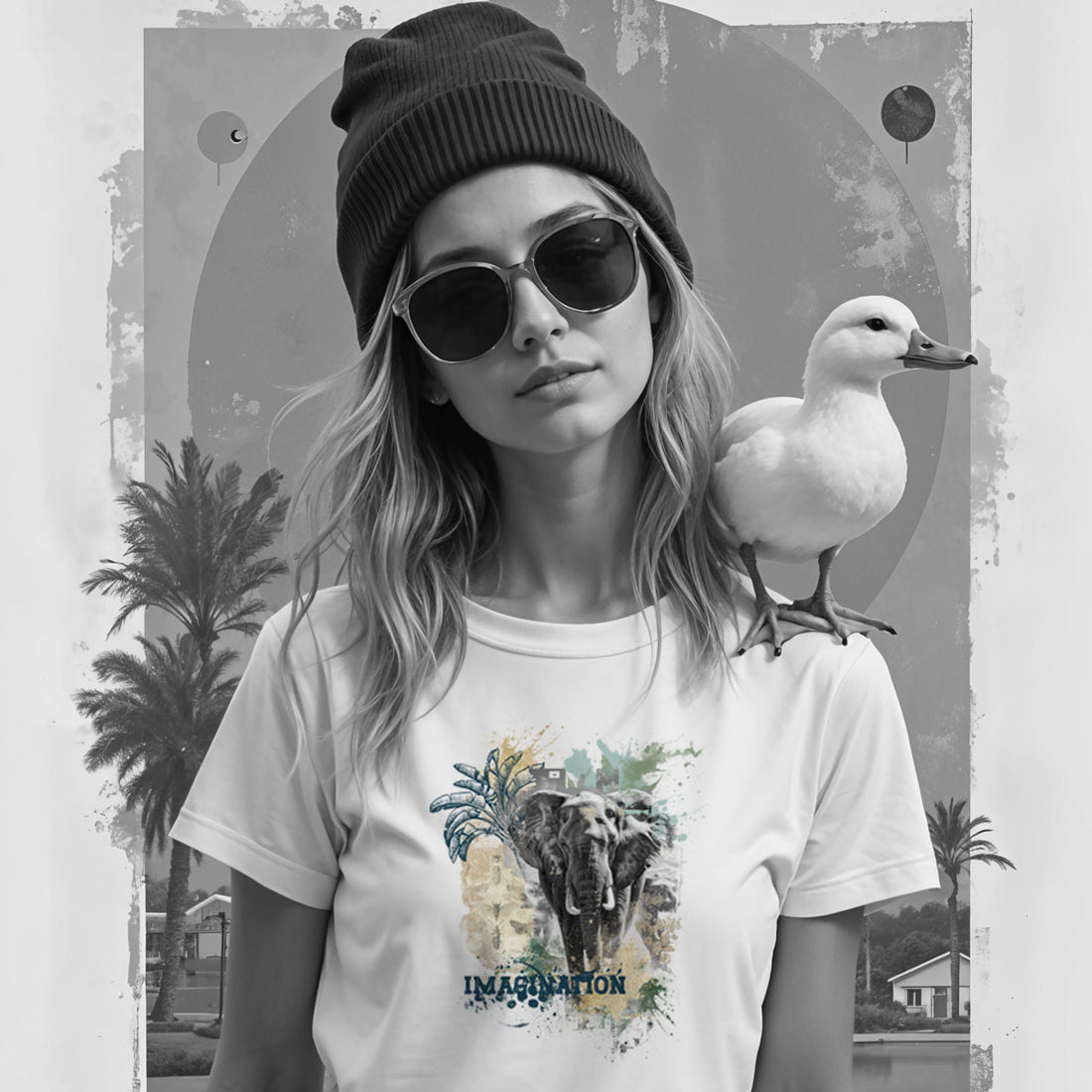 Bügelbild Elefant - Imagination