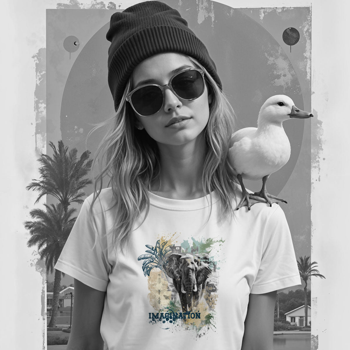 Bügelbild Elefant - Imagination