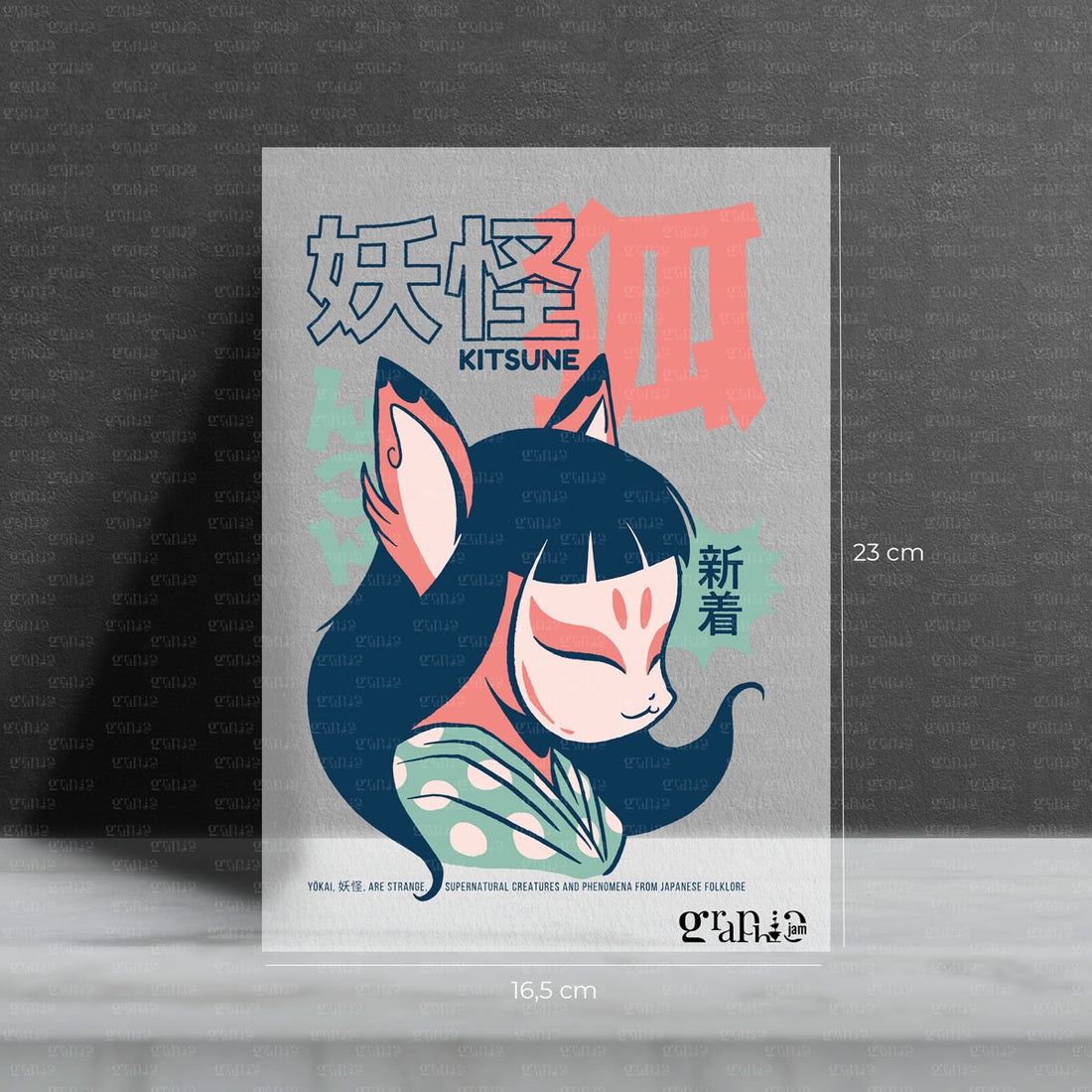 Bügelbild Kitsune Yōkai