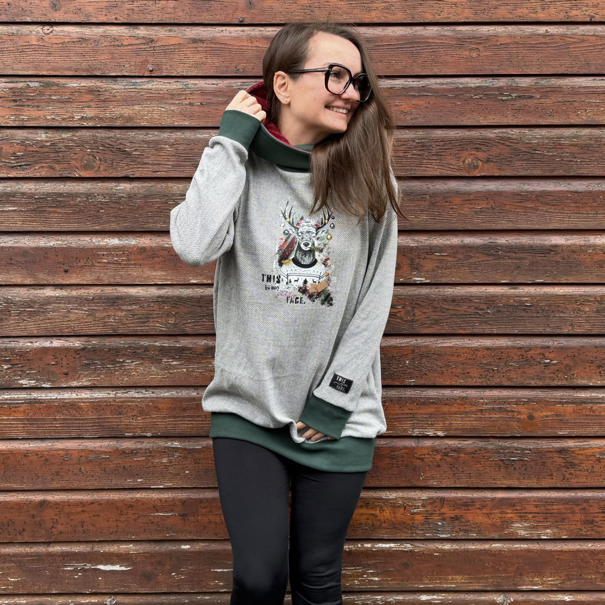 Bügelbild Moody Christmas Deer | X-Mas Special