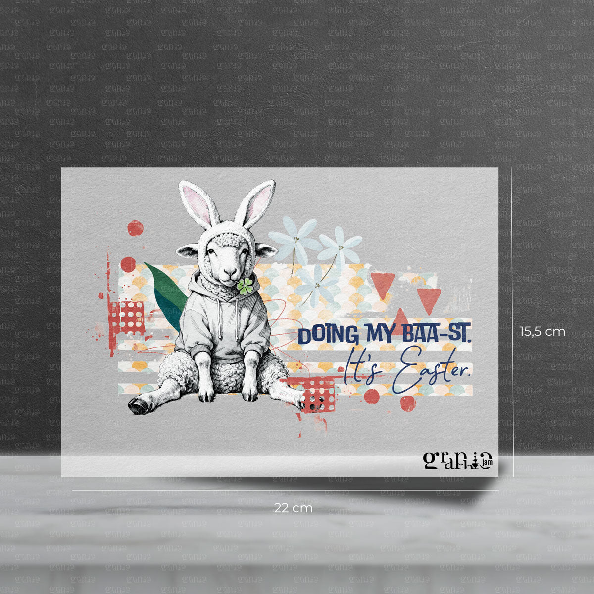 Bügelbild  "Moody Easter Sheep"