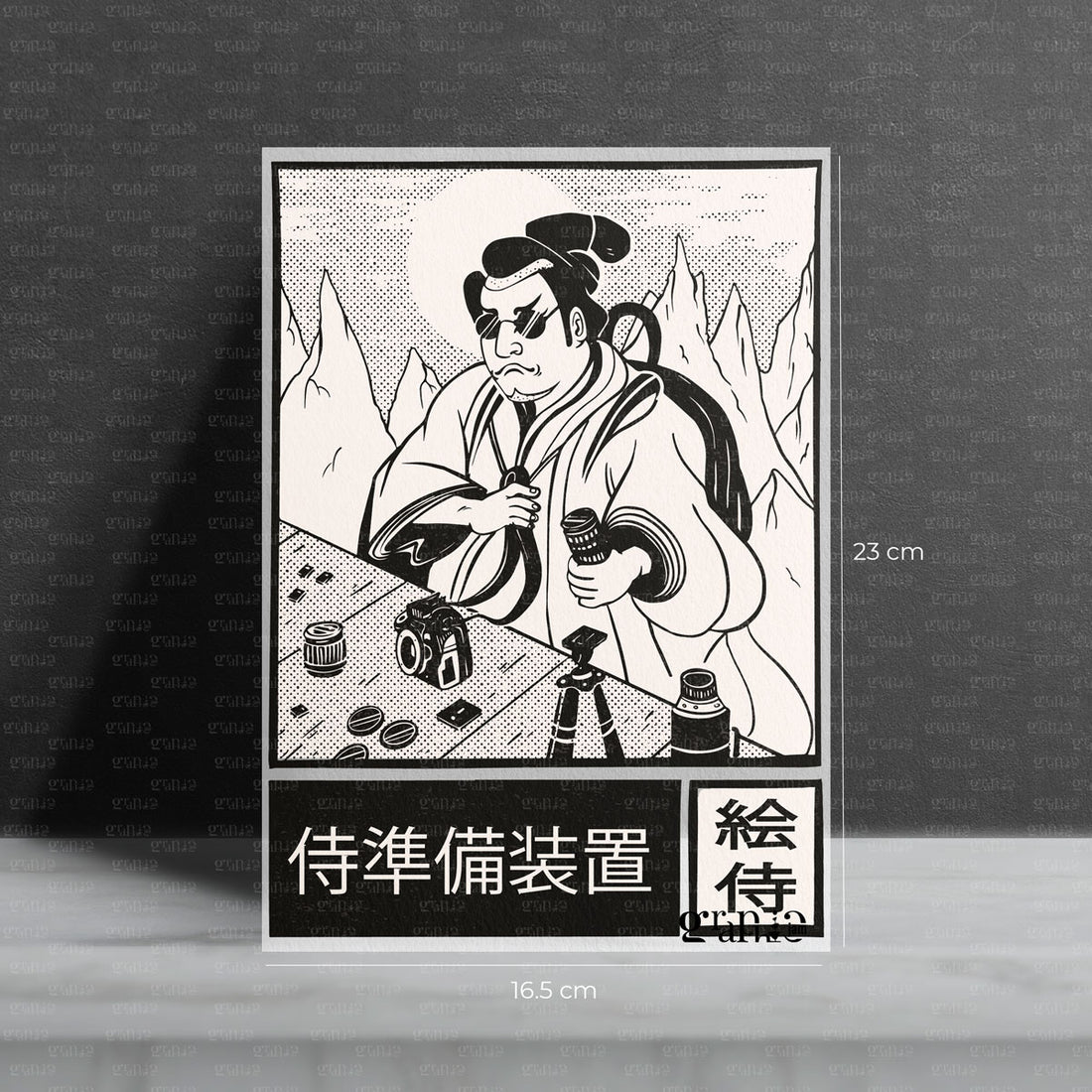 Bügelbild „Samurai Photographer“