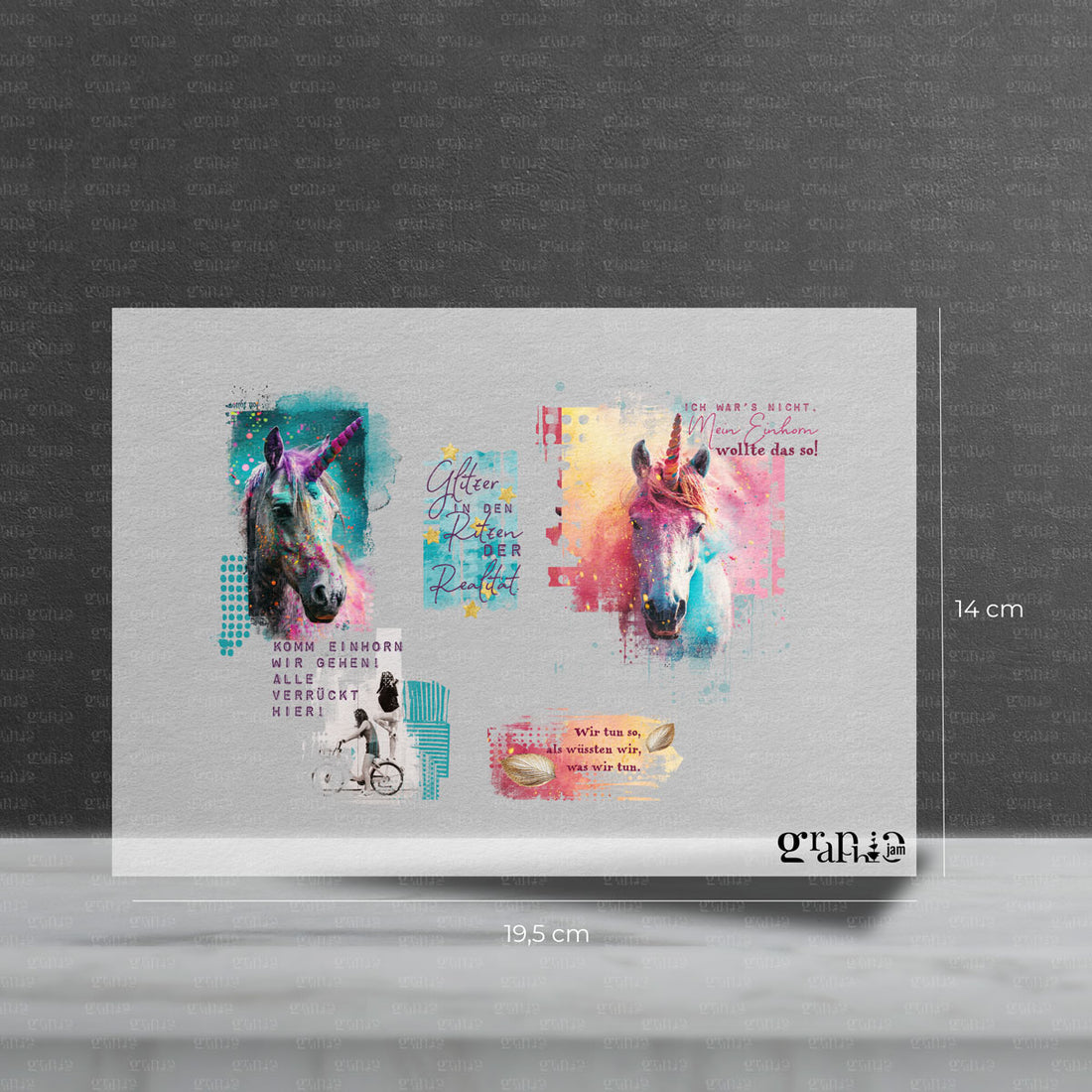 Bügelbild Set - Einhorn