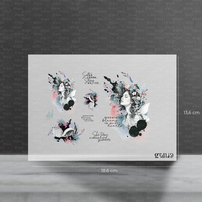 Bügelbild Set - Eisvogel | Pocket Stories