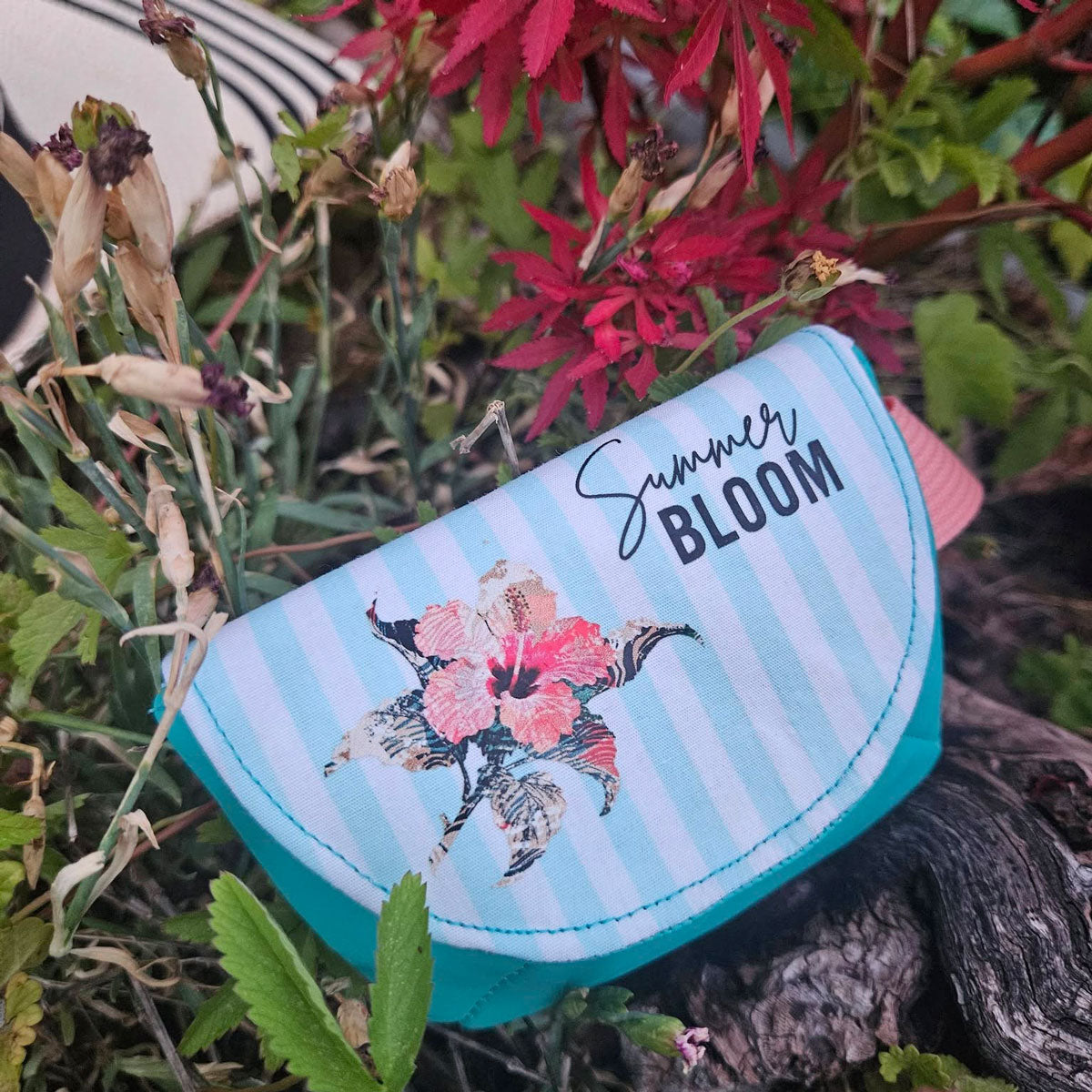 Bügelbild SET Hibiskus Borten