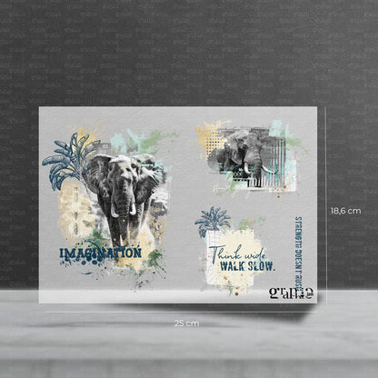 Bügelbild Set - Walk Slow