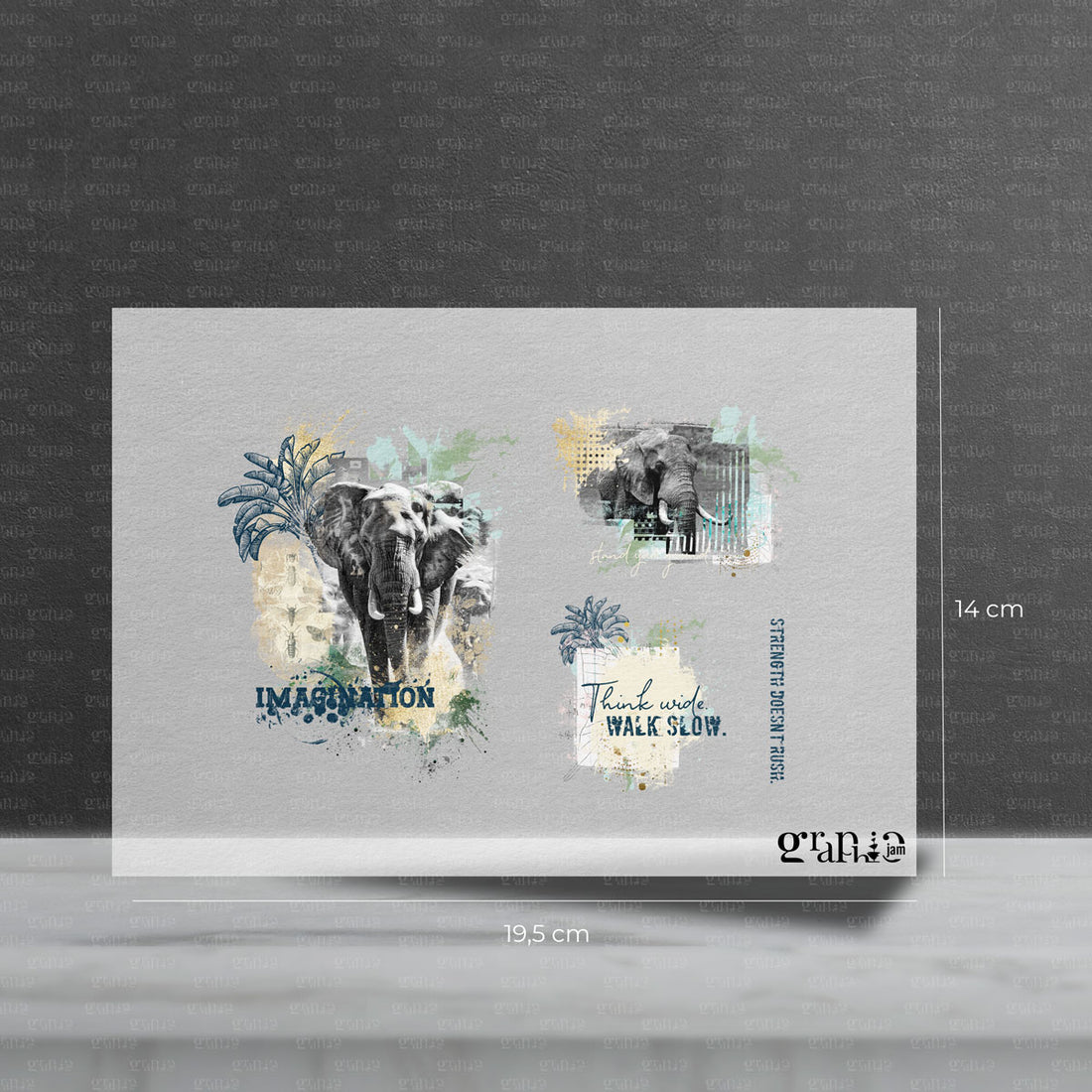 Bügelbild Set - Walk Slow