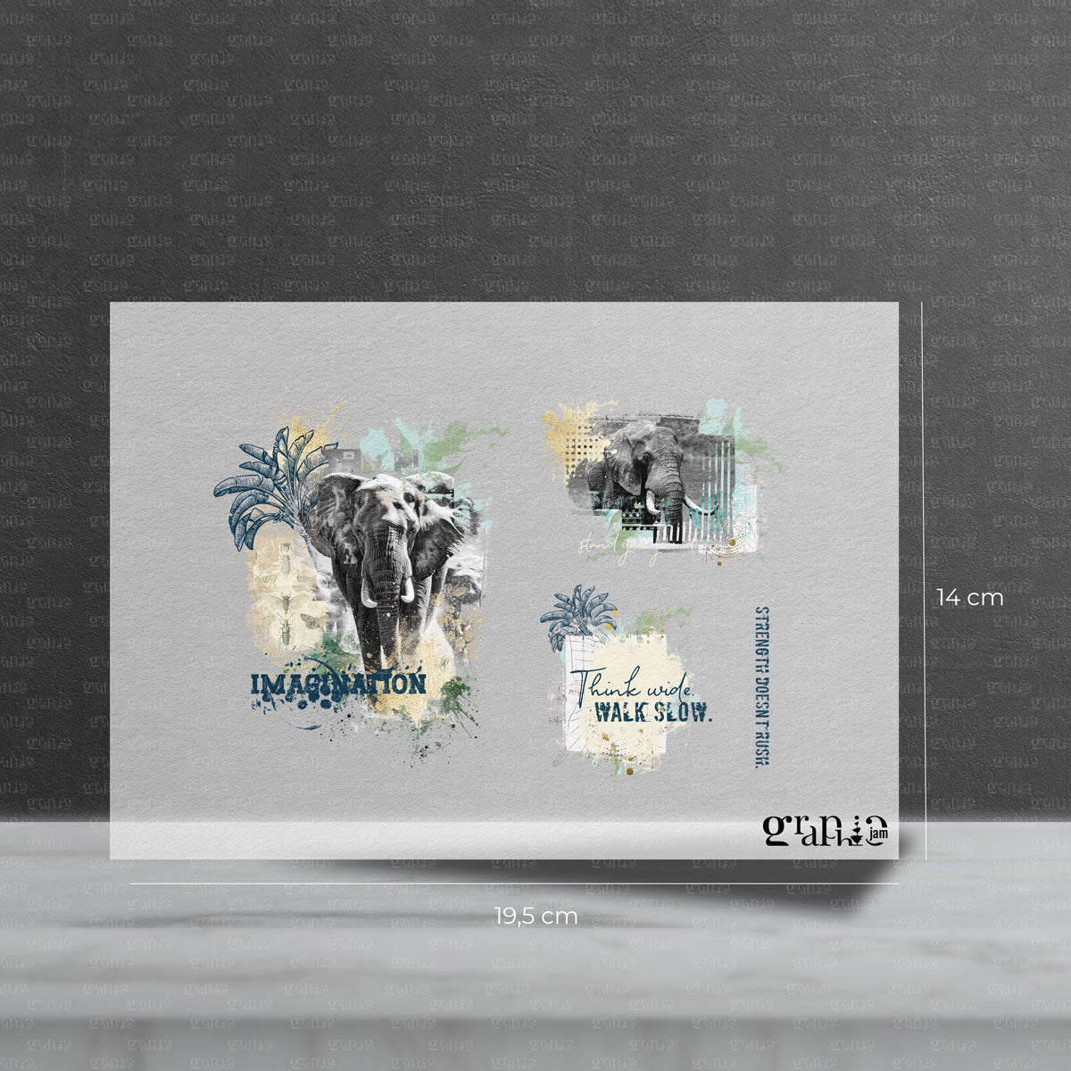 Bügelbild Set - Walk Slow