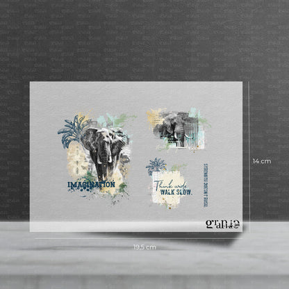 Bügelbild Set - Walk Slow