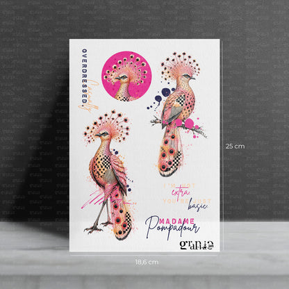 Bügelbild SET Madame Pompadour