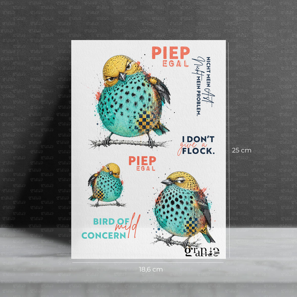 Bügelbild SET Piepsegal