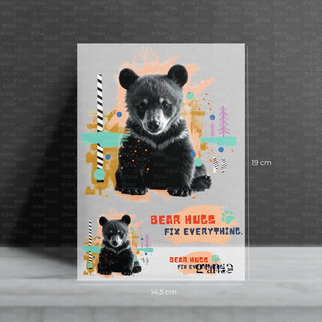 Bügelbild Cutie Bear - Bügelbild für Kinder (VB)
