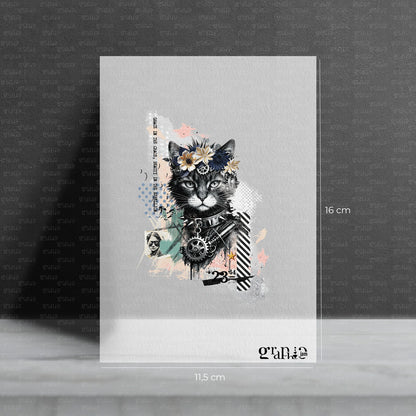 Bügelbild Cat Grace | Steampunk Animals