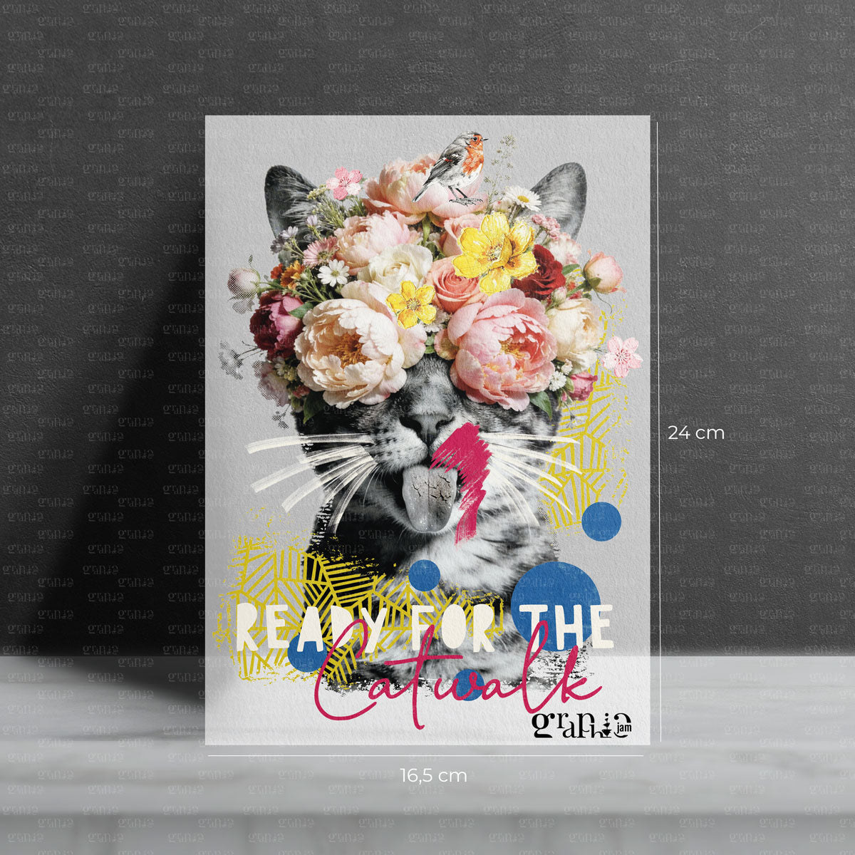 Katzen Bügelbild für Erwachsene