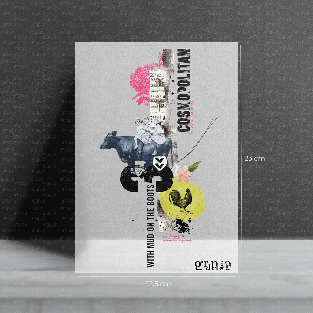 Bügelbild  "COSMOPOLITAN"