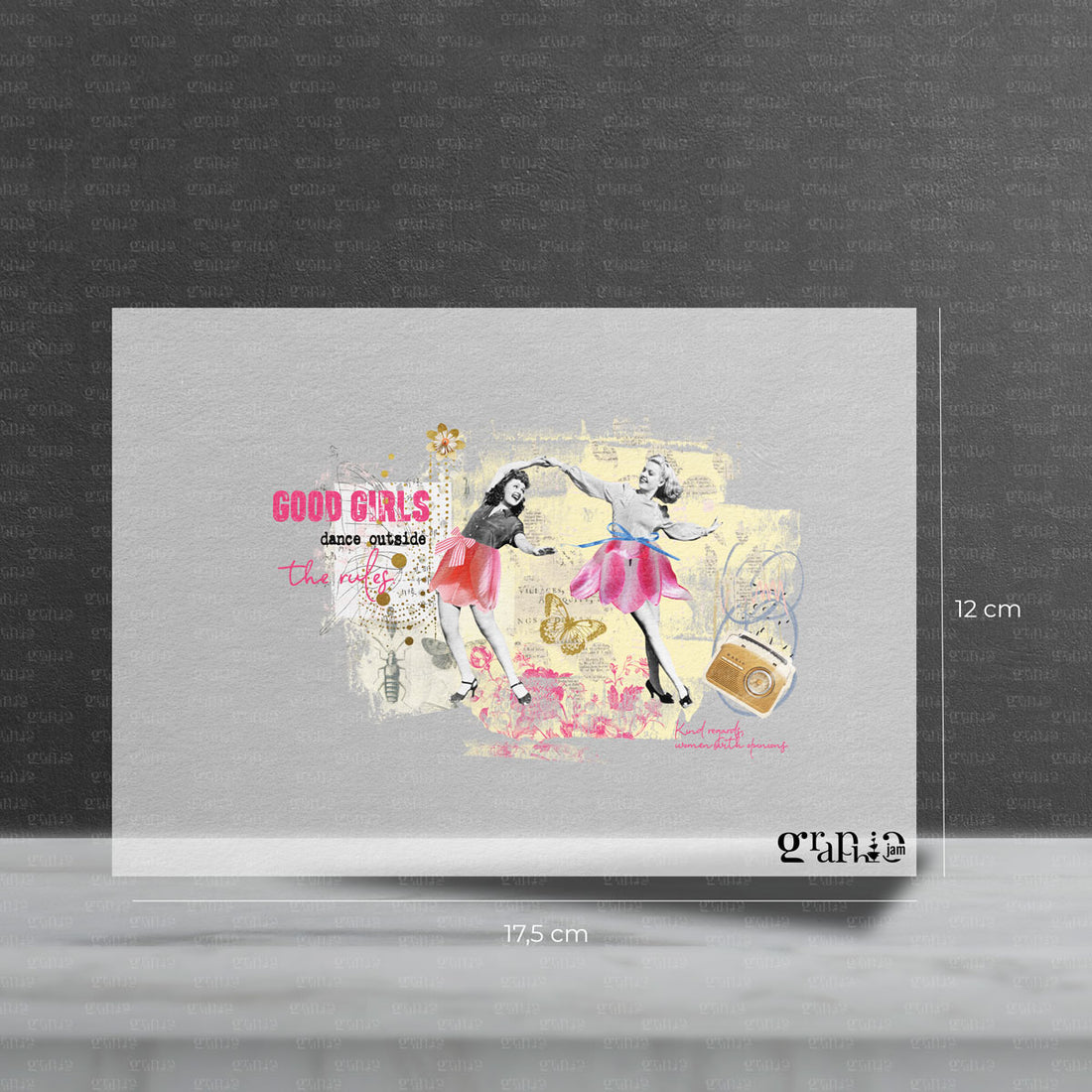 Bügelbild  "Good Girls dance outside the rules."