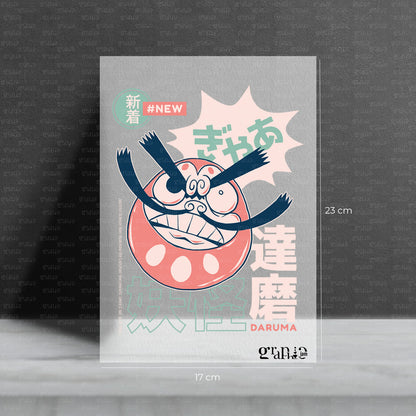 Bügelbild Daruma Yōkai