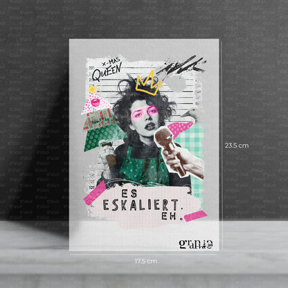 Bügelbild Es eskaliert eh | X-Mas Special