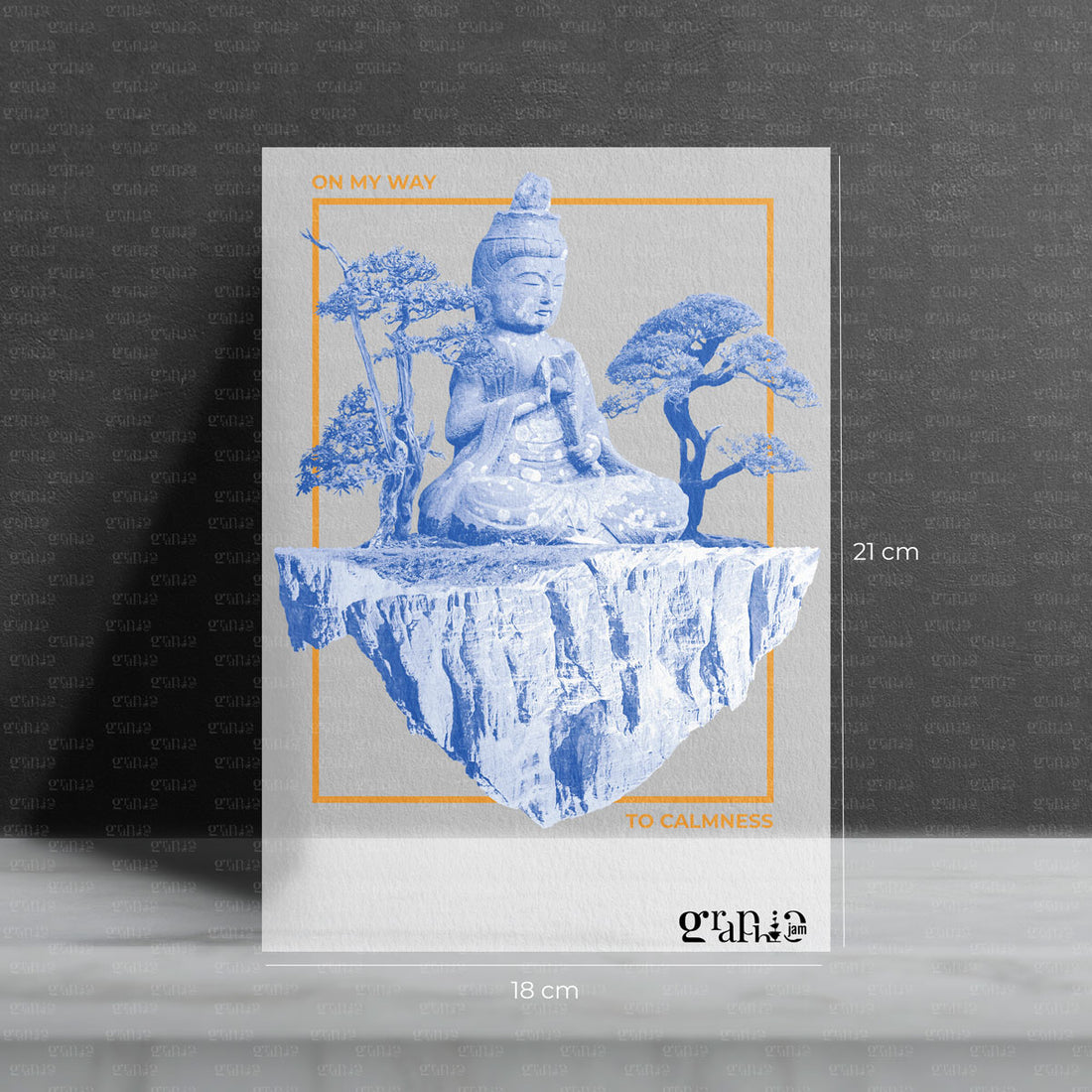 Bügelbild „Floating Buddha“