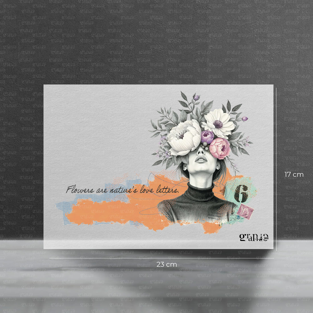Bügelbild Flower Lovenotes | Vorbestellung
