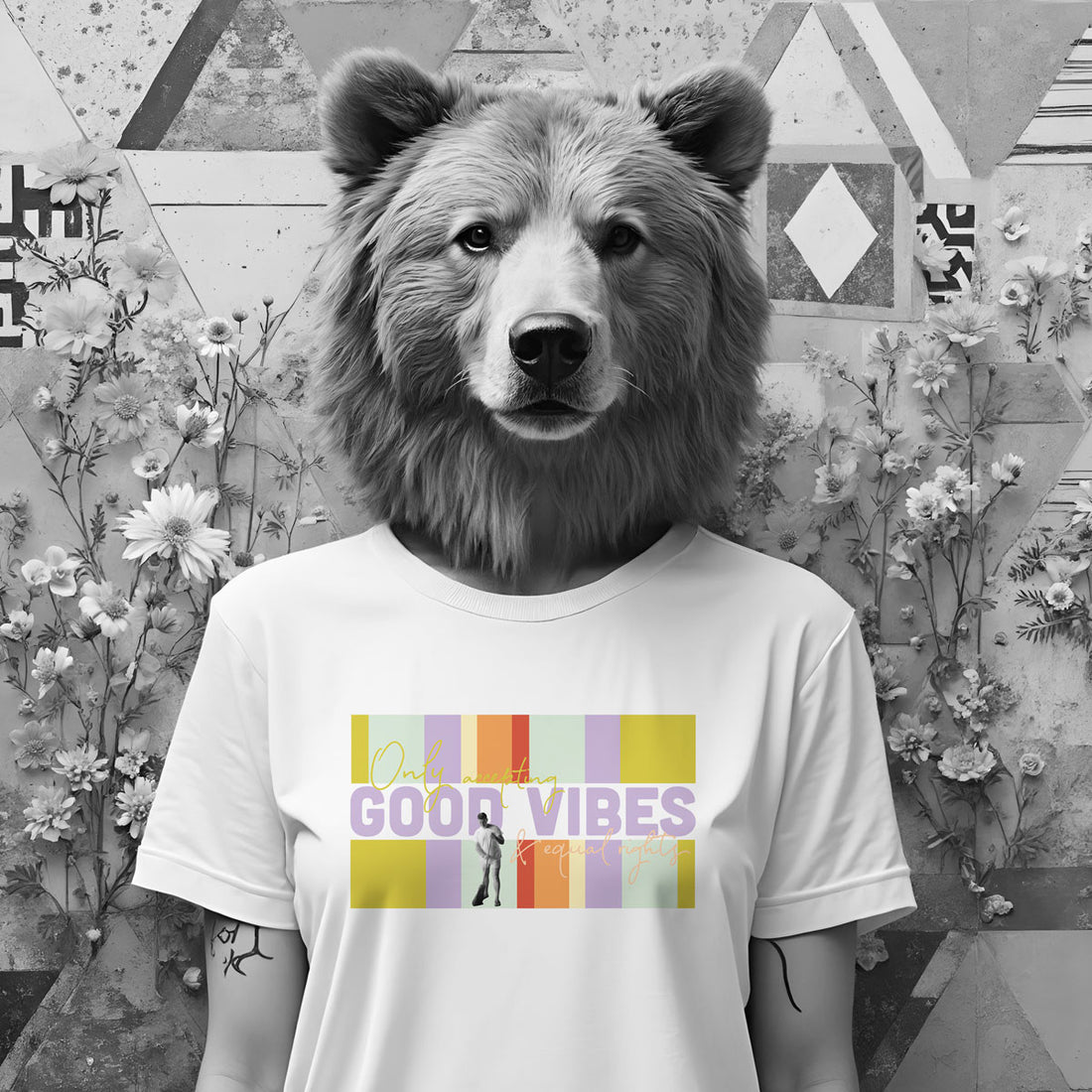 Bügelbild  "Good Vibes"