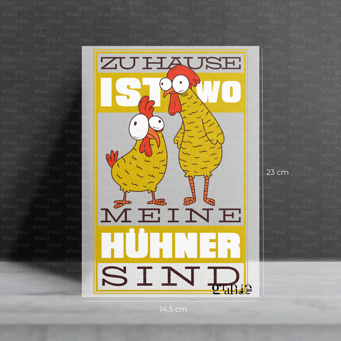 Bügelbild  „Hühner Z&