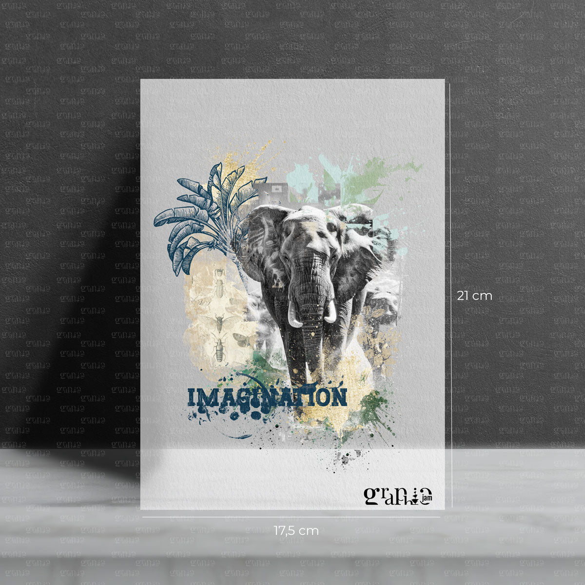 Bügelbild Elefant - Imagination