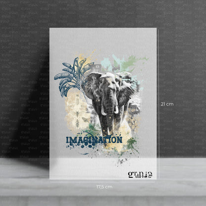 Bügelbild Elefant - Imagination