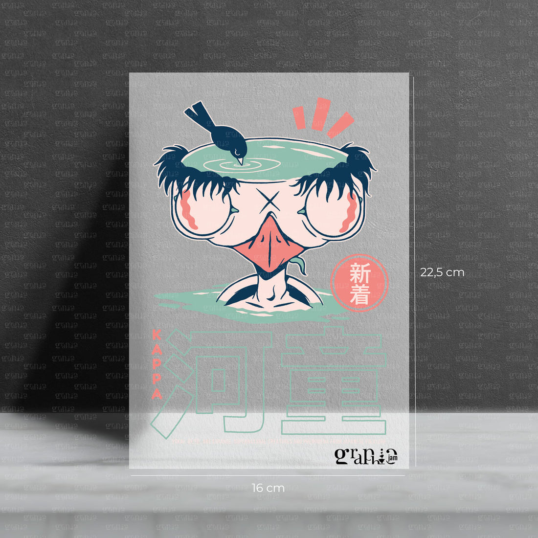 Bügelbild Kappa Yōkai