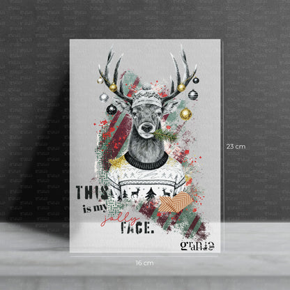 Bügelbild Moody Christmas Deer | X-Mas Special