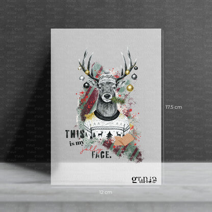 Bügelbild Moody Christmas Deer | X-Mas Special