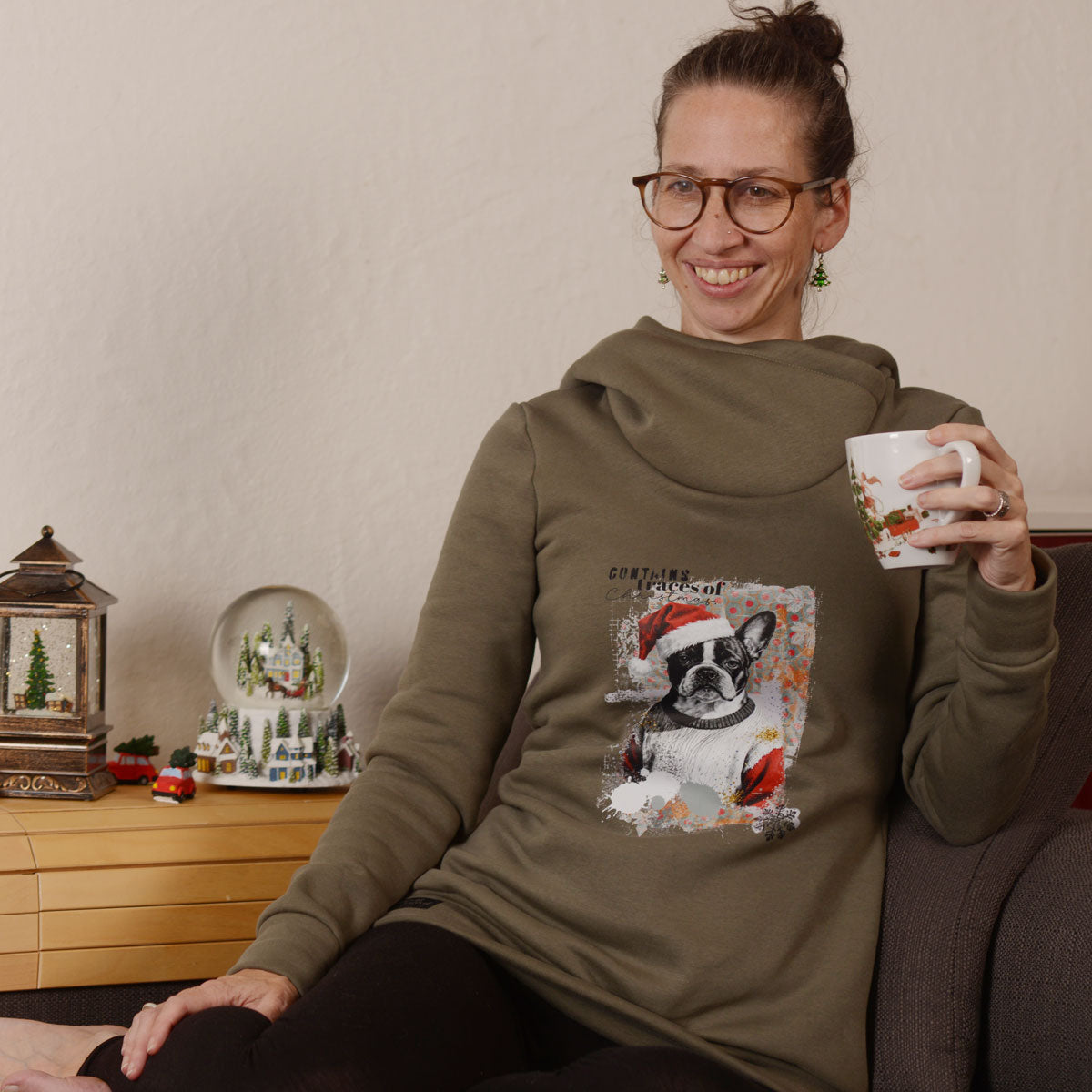 Bügelbild Moody Christmas Dog | X-Mas Special