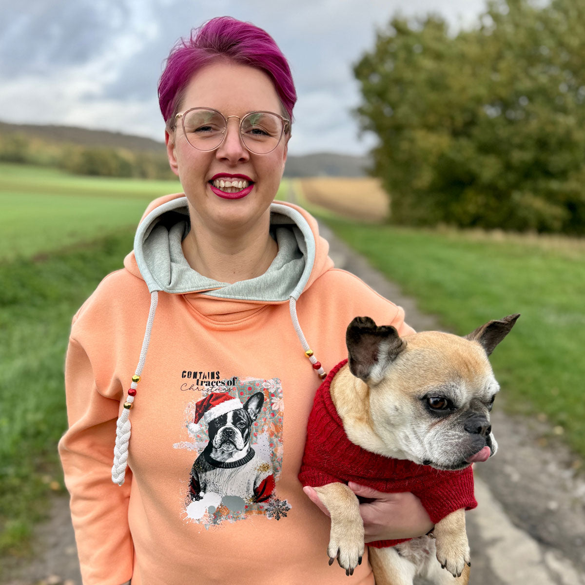 Bügelbild Moody Christmas Dog | X-Mas Special