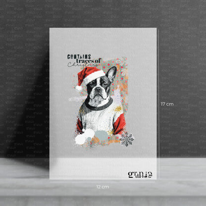 Bügelbild Moody Christmas Dog | X-Mas Special