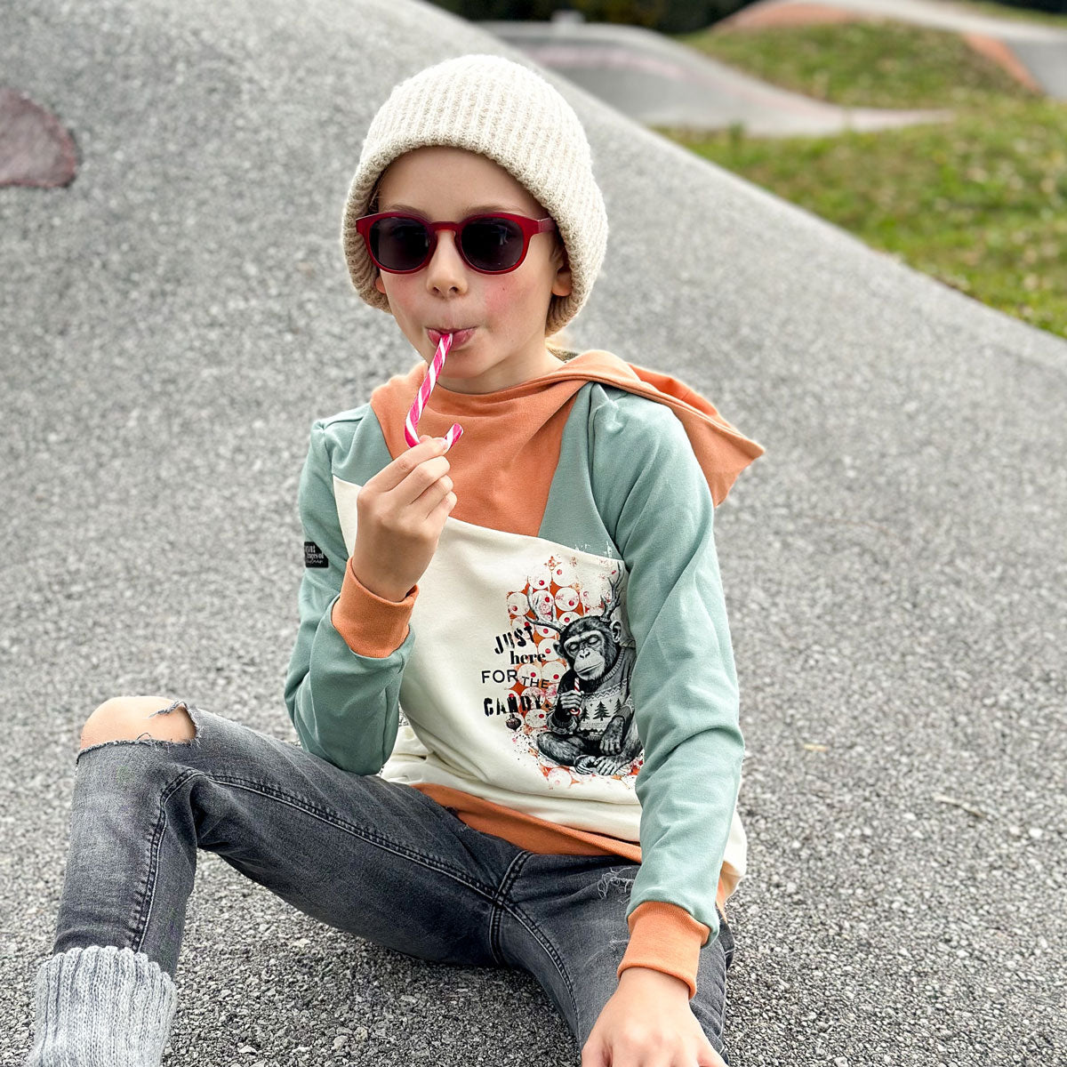 Bügelbild Moody Christmas Monkey | X-Mas Special