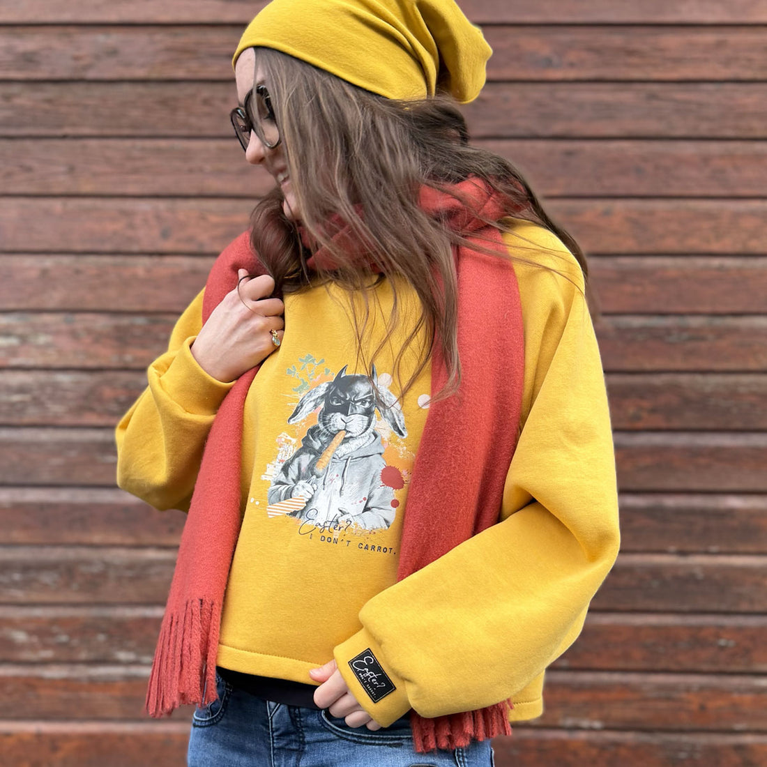 Bügelbild  "Moody Easter Rabbit"