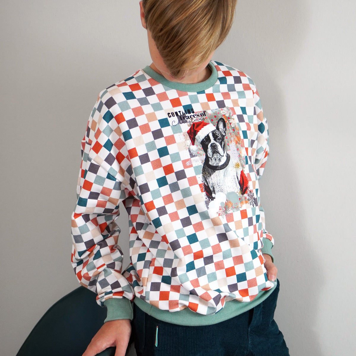 Bügelbild Moody Christmas Dog | X-Mas Special