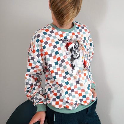 Bügelbild Moody Christmas Dog | X-Mas Special