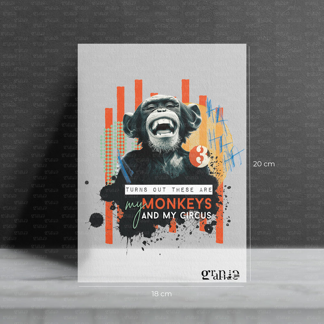 Bügelbild My Monkeys - Affen Zirkus